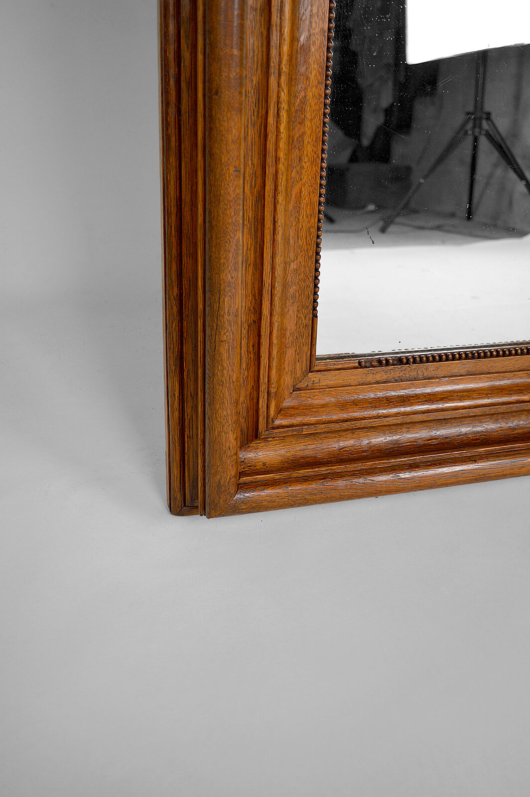 Napoleon III mirror in molded oak, France, circa 1860