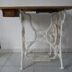 Ancienne table de machine à coudre Singer