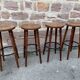Set of 4 bar stools restaurant pub tavern bentwood art deco 1950-1960
