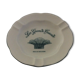 Porcelain ashtray Limoges Philippe Deshoulieres