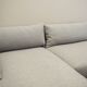Canapé d'angle gris, design scandinave, années 2000