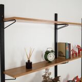 Oak shelving unit, Danish design, 1970s, production: Denmark