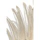 Contemporary Venetian White and Gold Leaves Murano Style Glass Chandelier