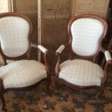 Fauteuils cabriolet style louis xv