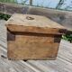 Old wooden box chest