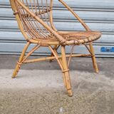 Rattan armchair 1960