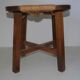 Tabouret paillé « moderniste » années 50's
