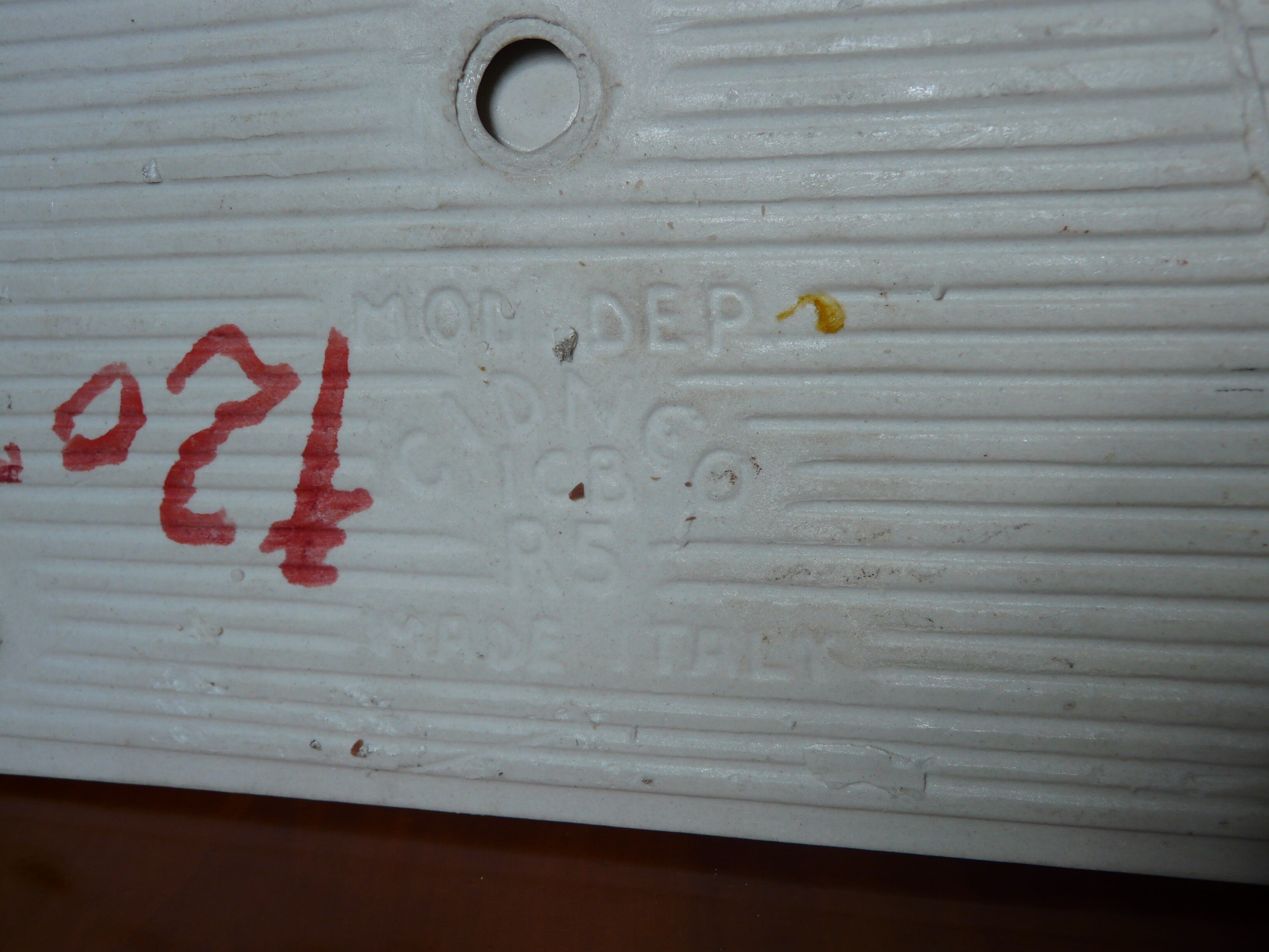 Vintage white bathroom wall shelf