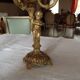 Pair of bronze candlesticks, early 20th