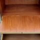 Enfilade of the 50s in oak and mahogany feet compass