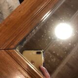 Large Art Deco wooden mirror