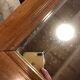 Grand miroir art déco en bois