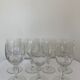 Set de 7 verres à eau gravés cristal de  Portieux