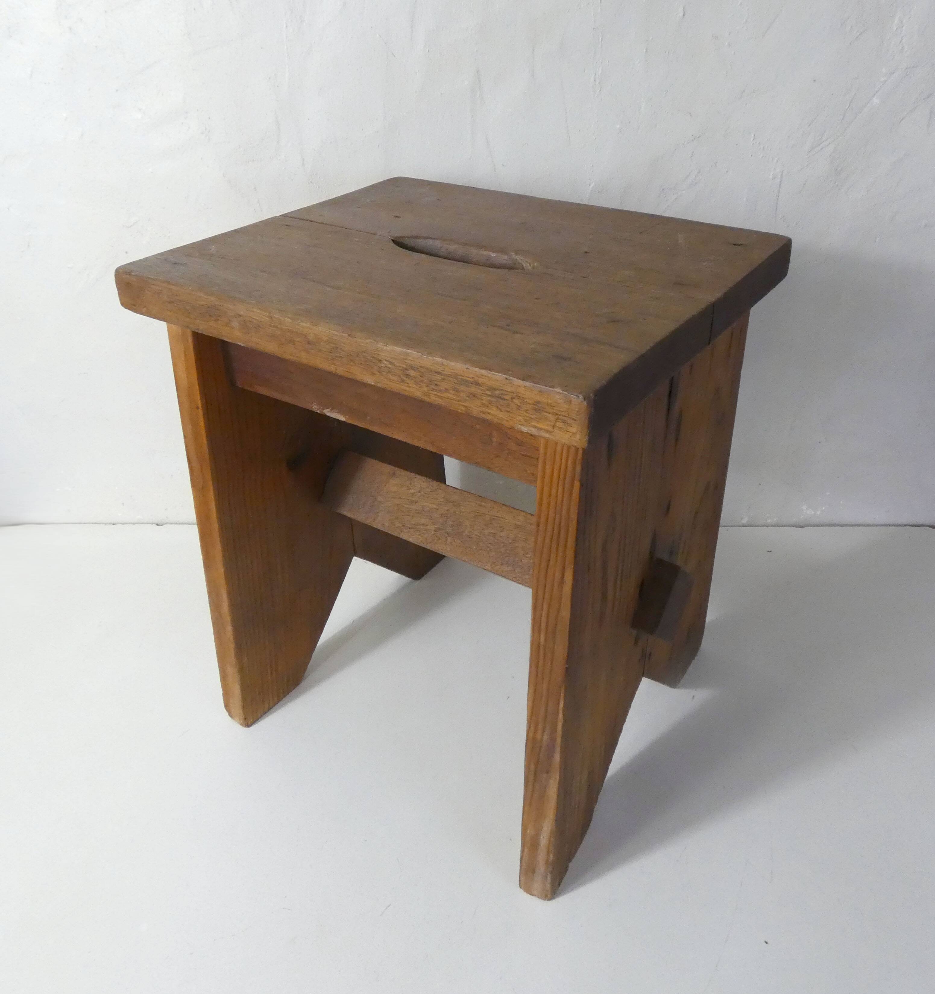 solid wood end table