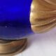 Glass and brass decanter