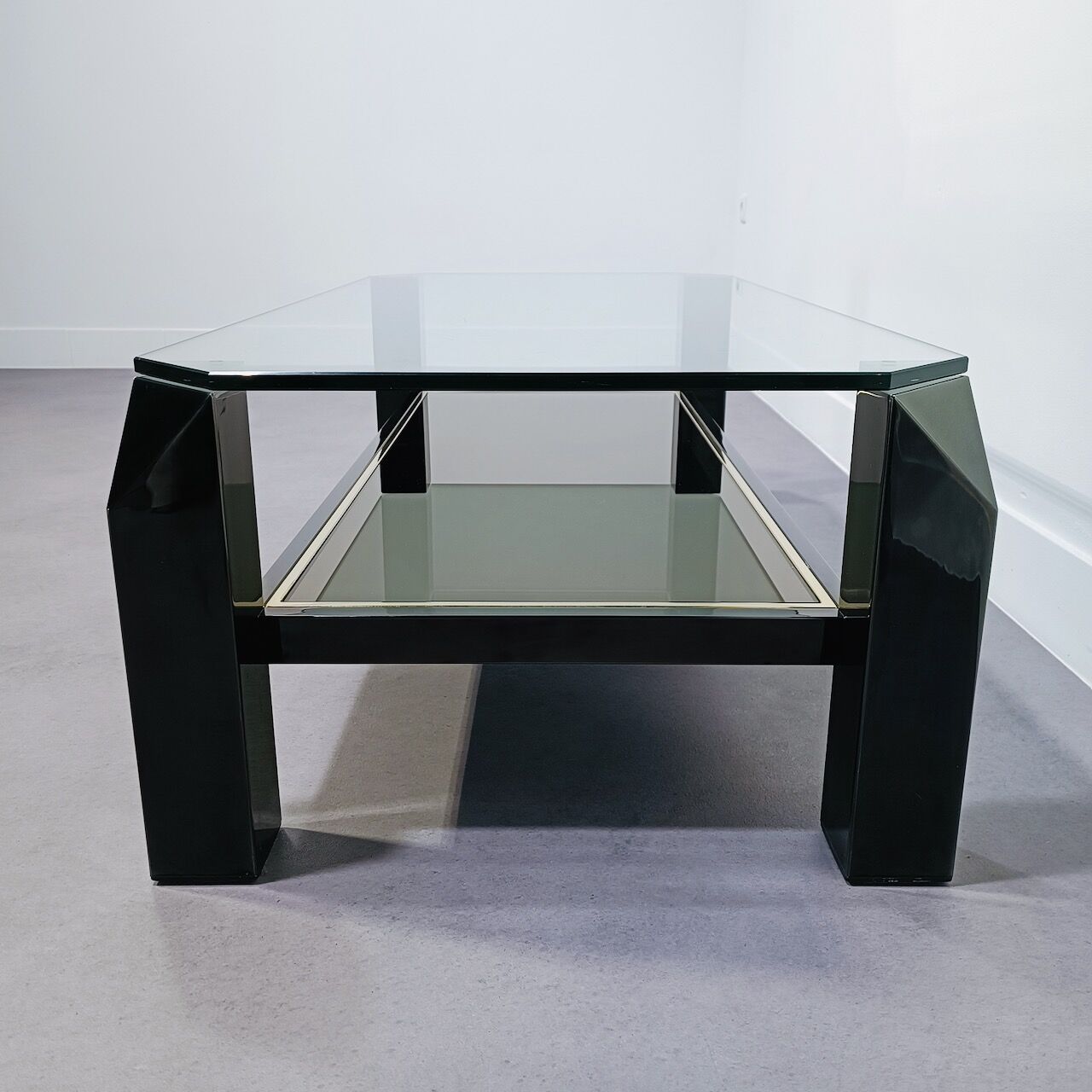 Belgo chrom black coffee table