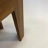 Vintage 1970s side table in minimalist wood