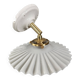 Opaline serrated wall light