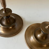 Antique 19th-century gilt bronze candlesticks