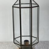 Lampe en laiton et verre