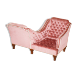 Chesterfield buttoned conversation sofa Regency