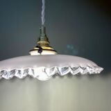 Vintage lamp lamp in white opaline
