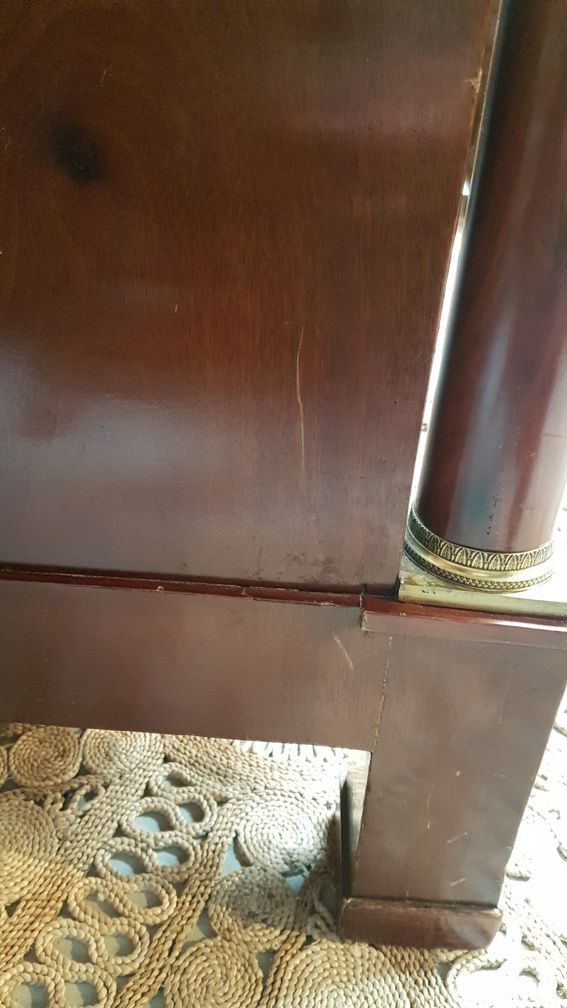 Half-column Empire chest of drawers