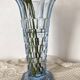 Art Deco blue glass vase