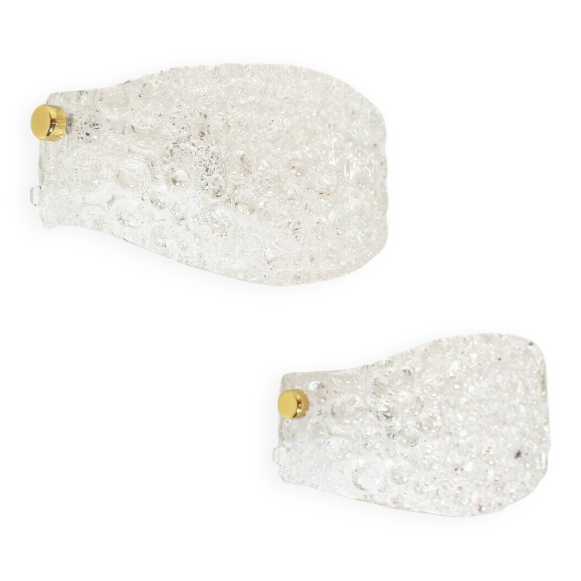 Pair of Murano glass 'bubble' sconces by Hillebrand