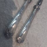 2-piece carving set, silver plated metal, Ercuis LXV 29