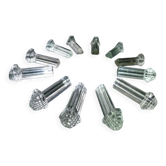 Set of 12 antique glass knife holders art deco style