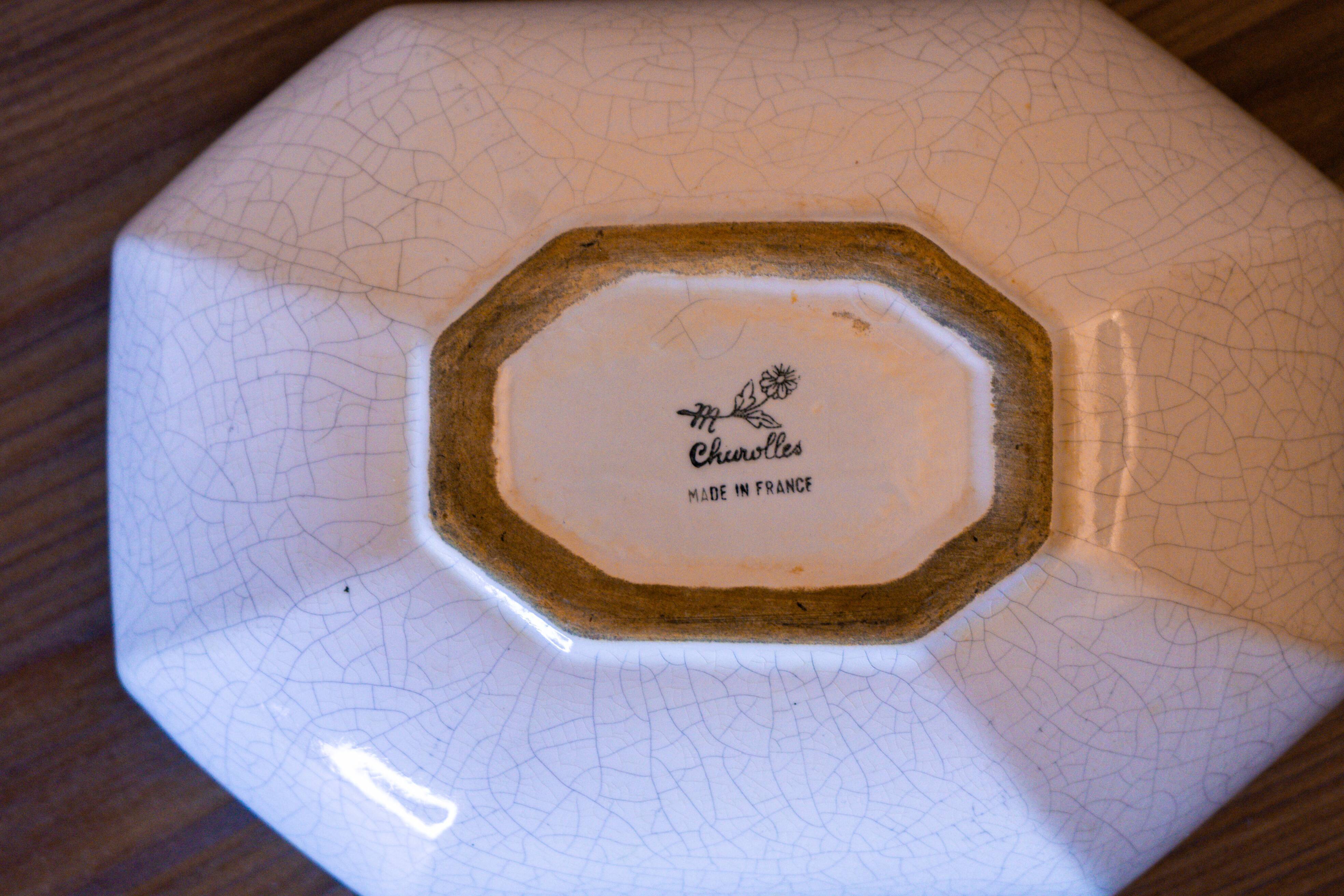 Small salad bowl in Charolles faience