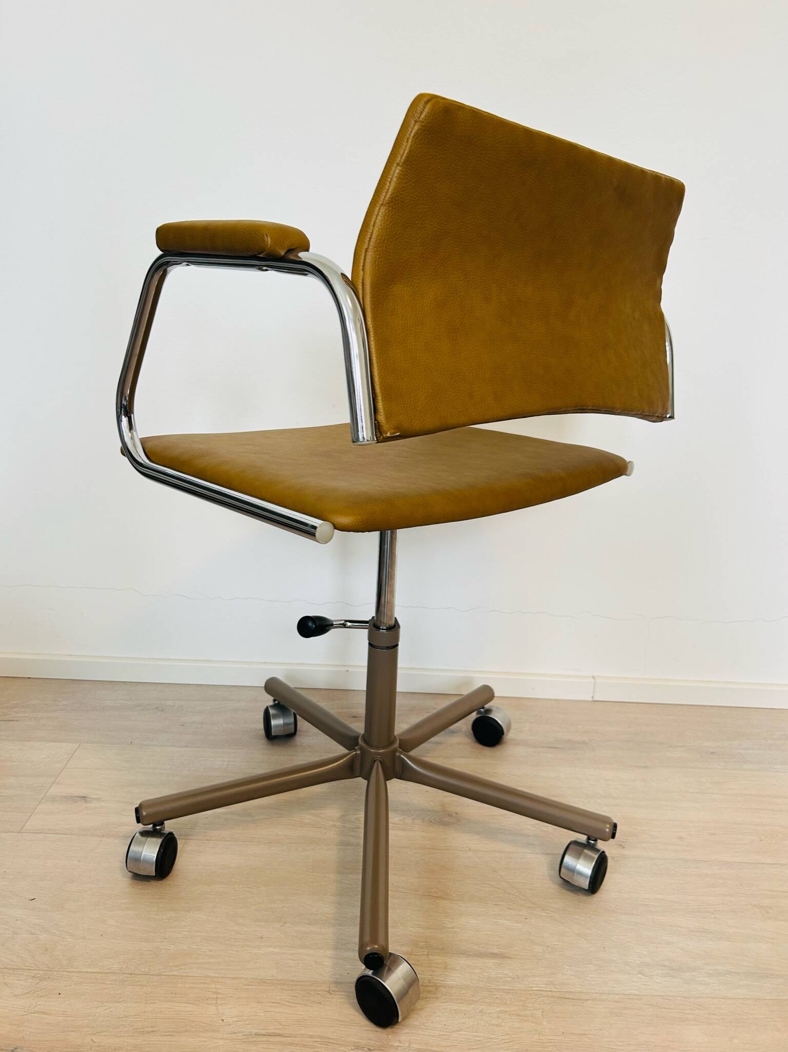 Vintage Mustard Office Chair Model K-380 from Kovona