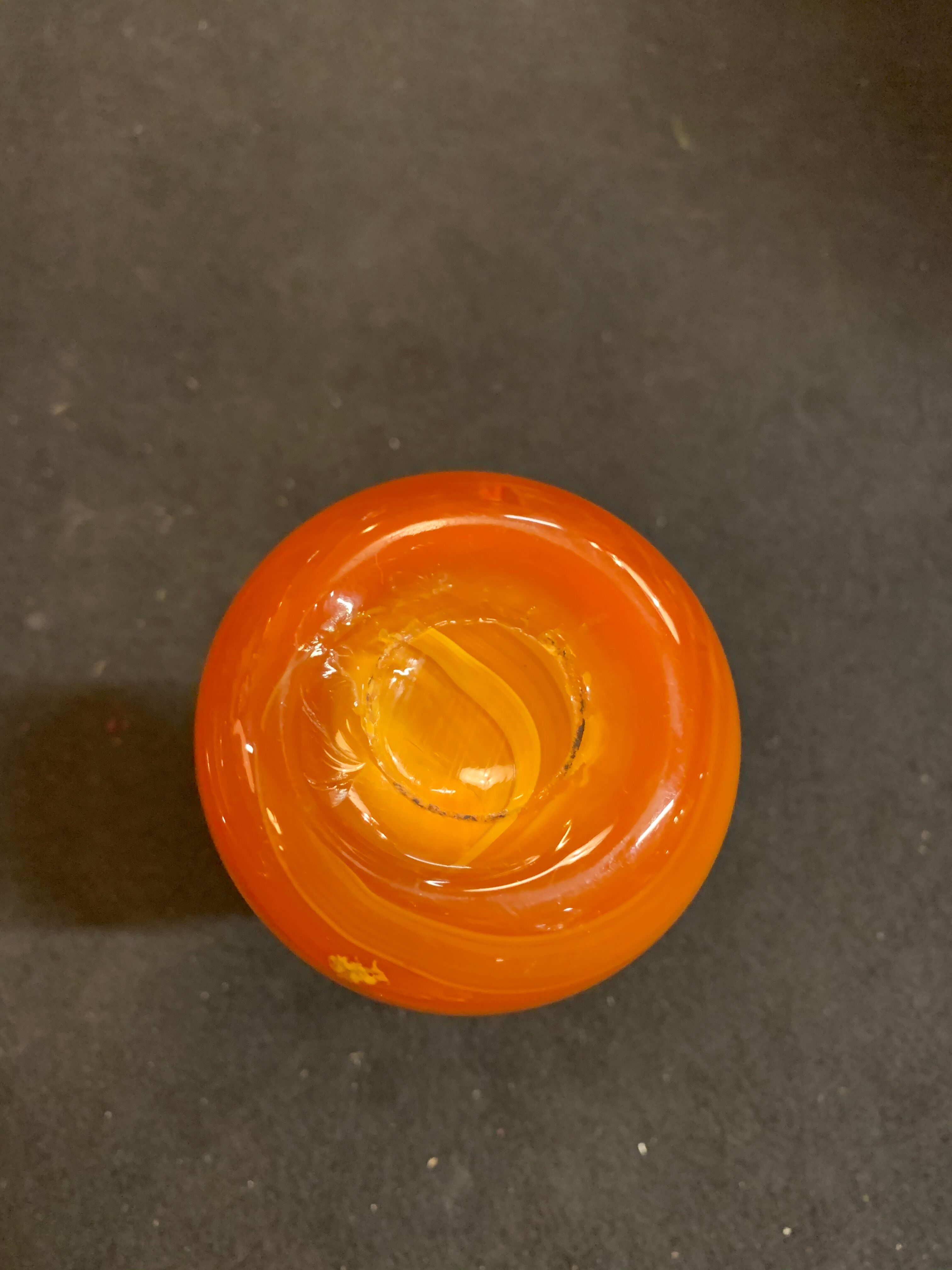 Vintage vase in glass pase