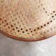 Old wooden cane bistro chair by Fischel editions