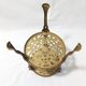 Pair of Victorian Style Openwork Brass Bolsters