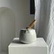 Small Asian stoneware teapot with rattan handle H11 D10