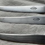 Service de 12 couteaux à dessert (ou fromage) corne et argent