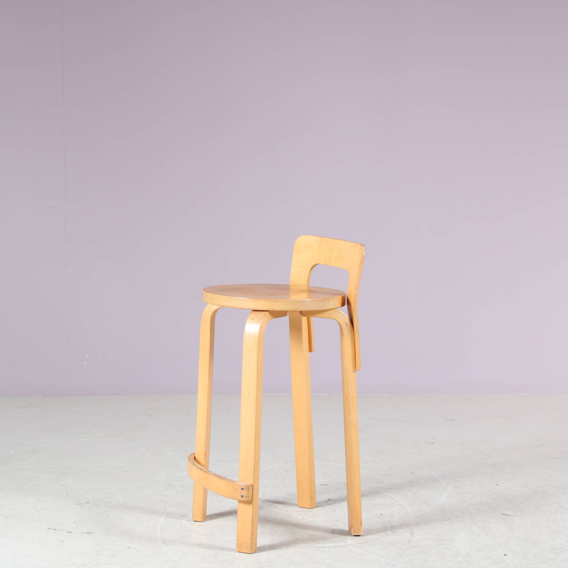 1960s “K65” Stool by Alvar Aalto for Artek, Finland