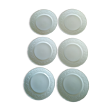 6 plates for dessert Haviland Charles field Imperatrice all wite