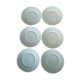 6 plates for dessert Haviland Charles field Imperatrice all wite