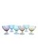 Coupes en verre coloré - lot de 6