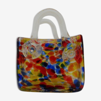 Murano Vase Basket Millefiori Design 60-70