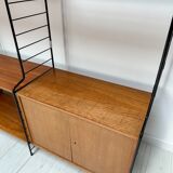 1960s Vintage Freestanding Walnut Shelving System by WHB