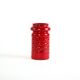 Red ceramic vase, German design, 1960s, made in West Germany
