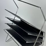 1960s/1970s Newspaper Holder Metal Plastic Space Age Mid Century