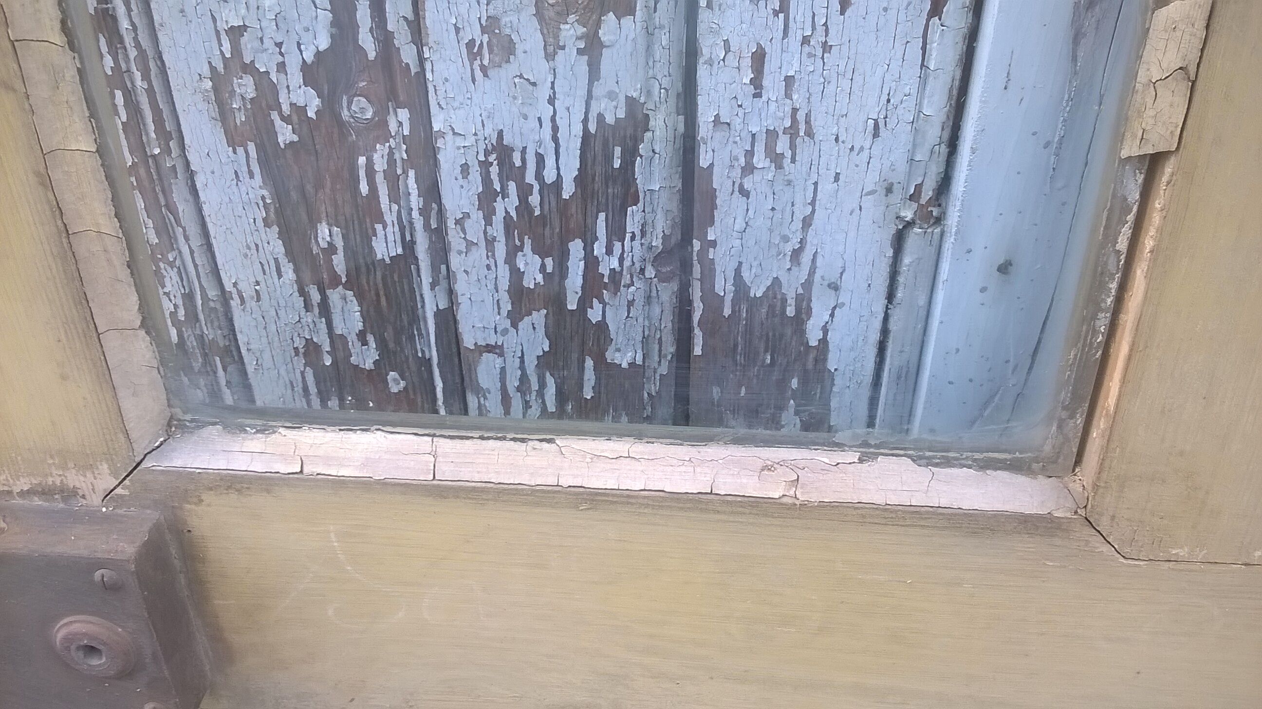 Old glazed interior door