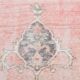 7x10 Vintage Salmon Pink Classic Madallion Turkish Rug, 219x314Cm