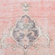 7x10 Vintage Salmon Pink Classic Madallion Turkish Rug, 219x314Cm