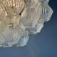 Venetian chandelier in colorless Murano glass, circa 1970